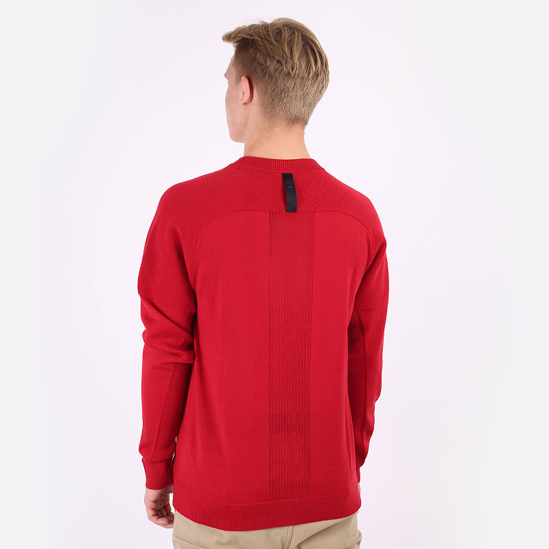 мужской красный свитер Nike Tiger Woods Knit Golf Jumper CU9782-687 - цена, описание, фото 5